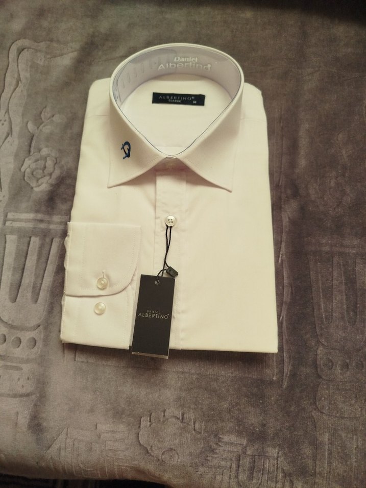 Albertino Beyaz Erkek Uzun Kollu Gömlek - Görsel 4