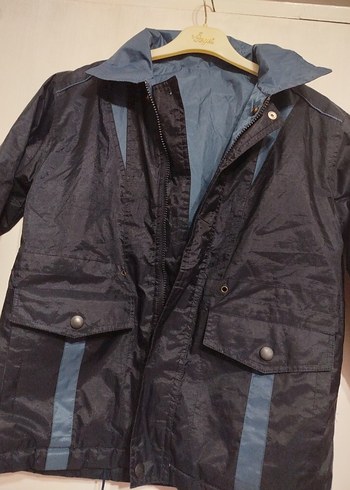 Erkek Çocuk Koyu Mavi Kemerli Ceket - Görsel 3