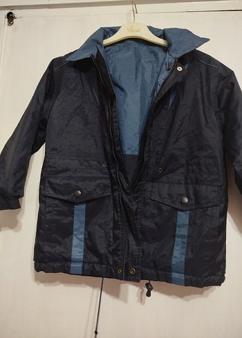 Erkek Çocuk Koyu Mavi Kemerli Ceket - Görsel 2