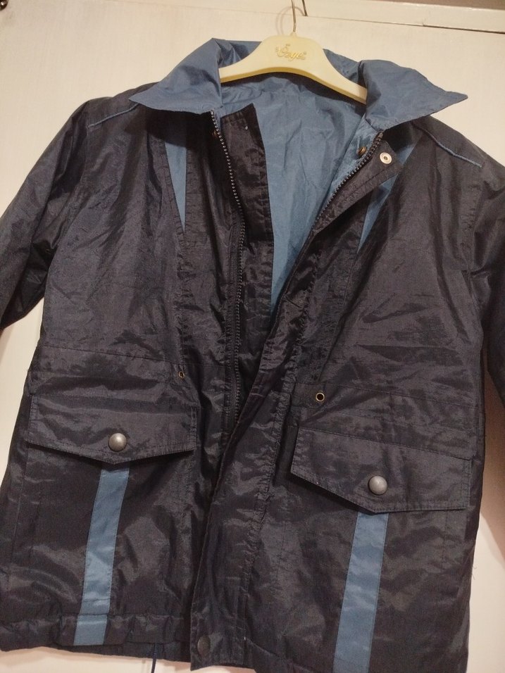 Erkek Çocuk Koyu Mavi Kemerli Ceket - Görsel 3