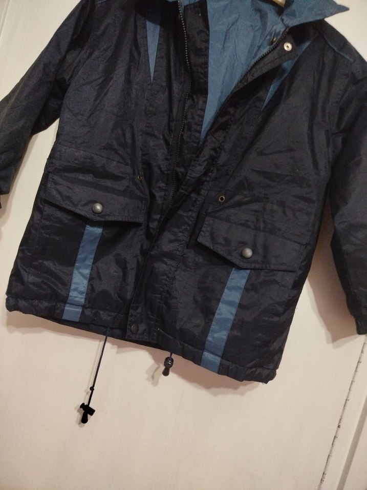 Erkek Çocuk Koyu Mavi Kemerli Ceket - Görsel 5