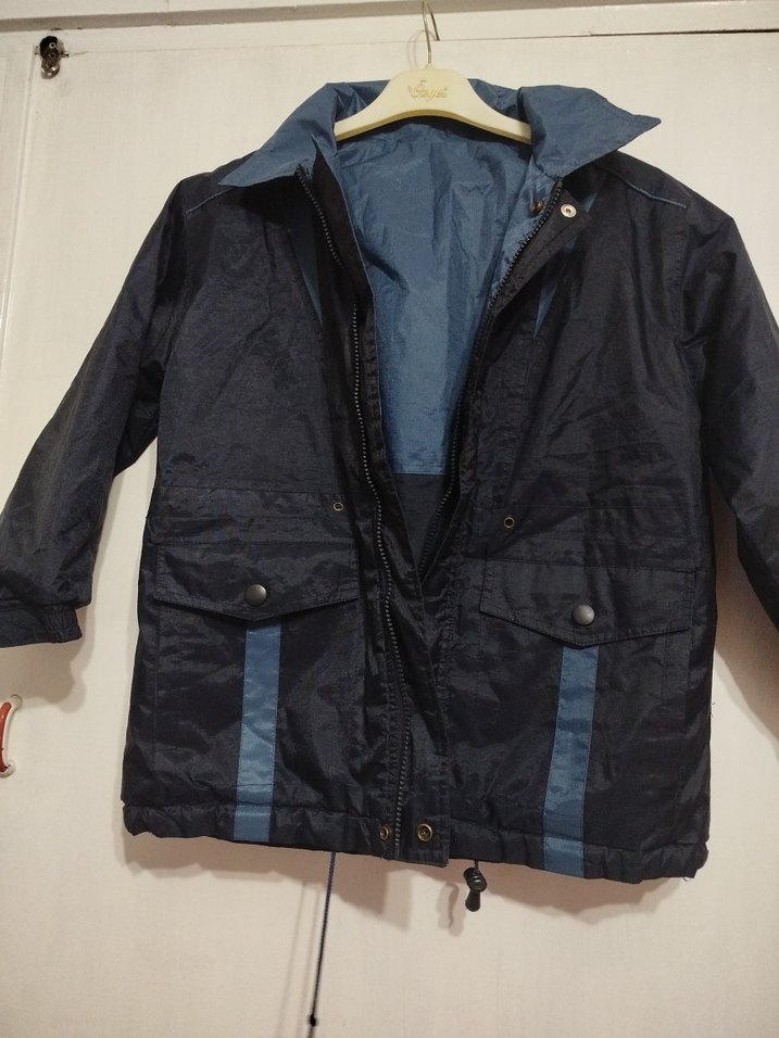 Erkek Çocuk Koyu Mavi Kemerli Ceket - Görsel 2