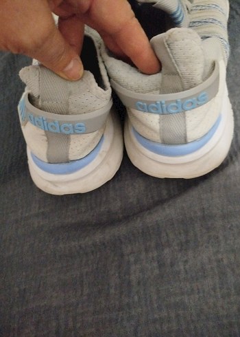 Adidas Beyaz Gri Bağcıklı erkek Spor Ayakkabı - Görsel 2