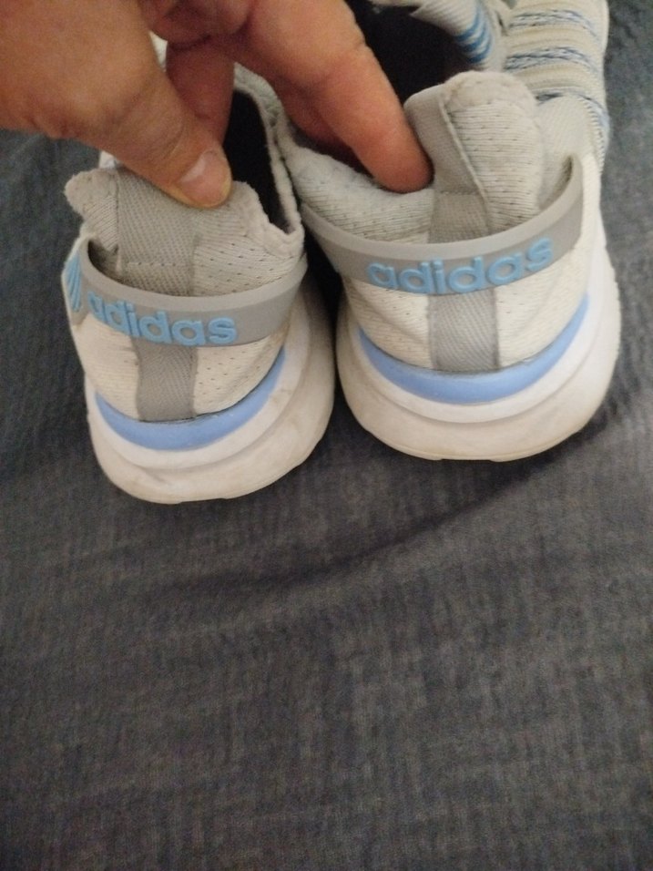 Adidas Beyaz Gri Bağcıklı erkek Spor Ayakkabı - Görsel 2