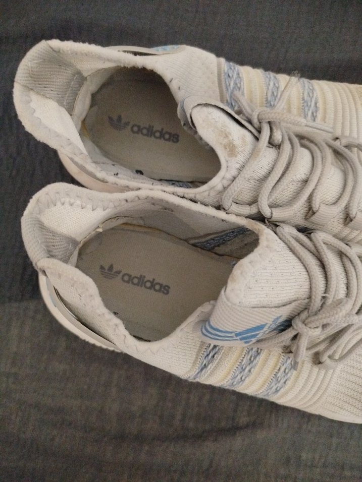 Adidas Beyaz Gri Bağcıklı erkek Spor Ayakkabı - Görsel 4