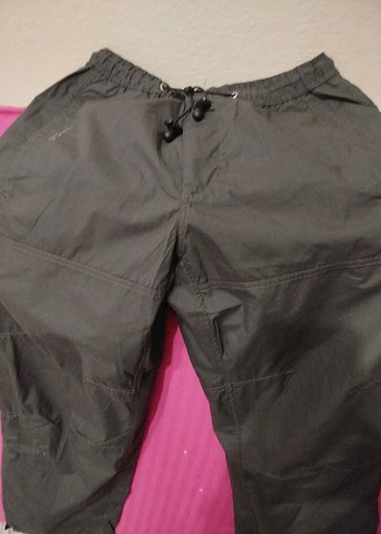 Gri erkek Kemerli Rahat Kesim eşofman alti Pantolon - Görsel 4