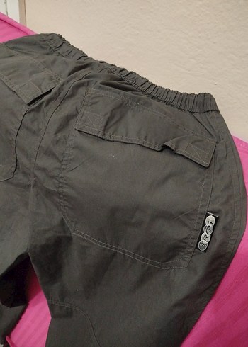 Gri erkek Kemerli Rahat Kesim eşofman alti Pantolon - Görsel 5