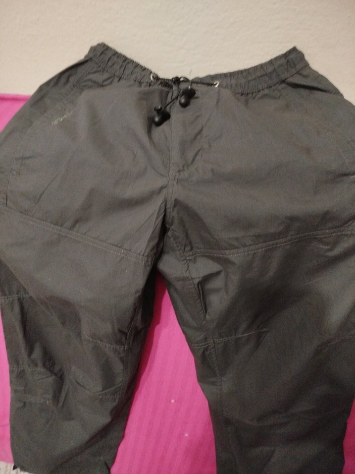 Gri erkek Kemerli Rahat Kesim eşofman alti Pantolon - Görsel 4