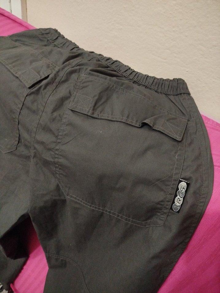 Gri erkek Kemerli Rahat Kesim eşofman alti Pantolon - Görsel 5