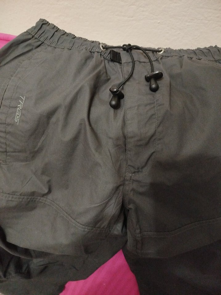 Gri erkek Kemerli Rahat Kesim eşofman alti Pantolon - Görsel 2