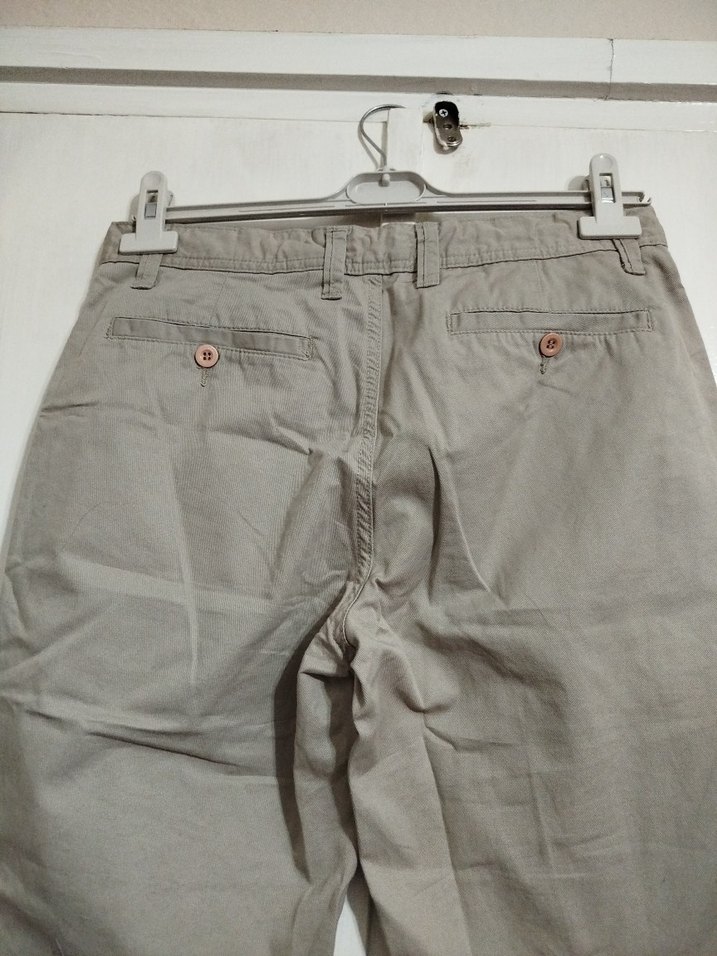 Bej Regular Fit Erkek Keten Pantolon - Görsel 3