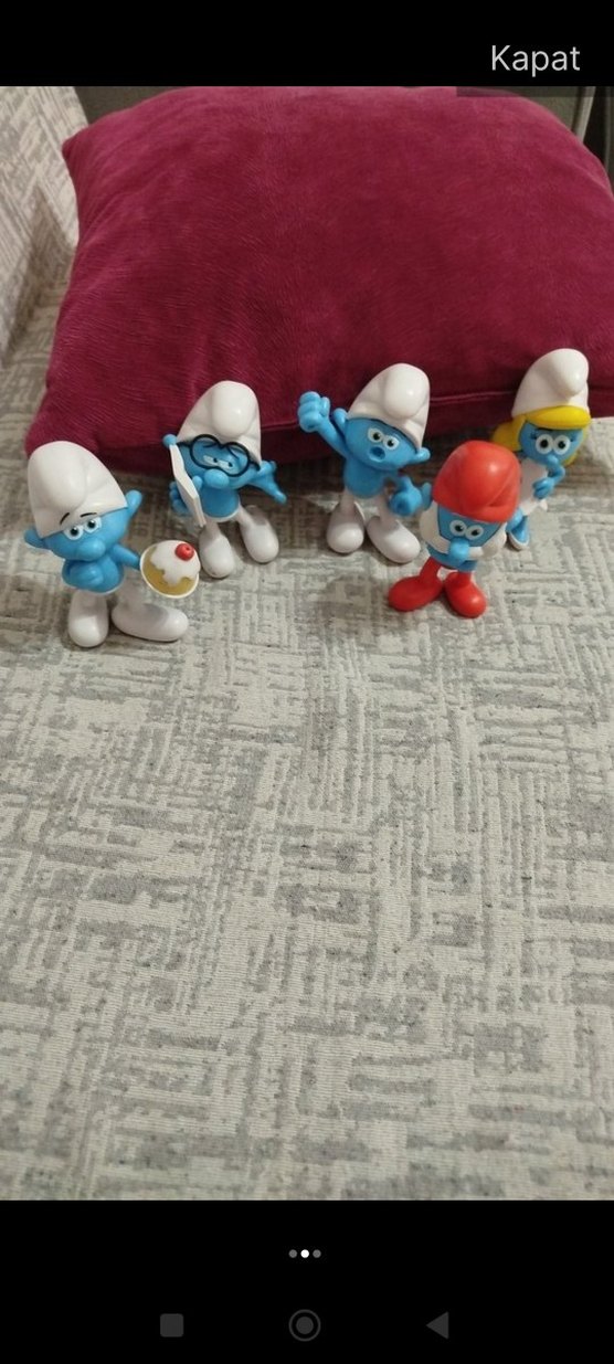 Renkli Şirinler Figür Seti - Görsel 2