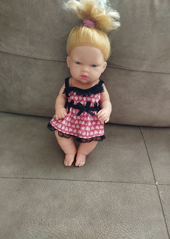 Pembe Kalpli Elbise Bebek Oyuncak - Görsel 3