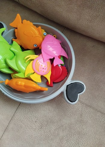Renkli Plastik Balık Oyuncak Seti