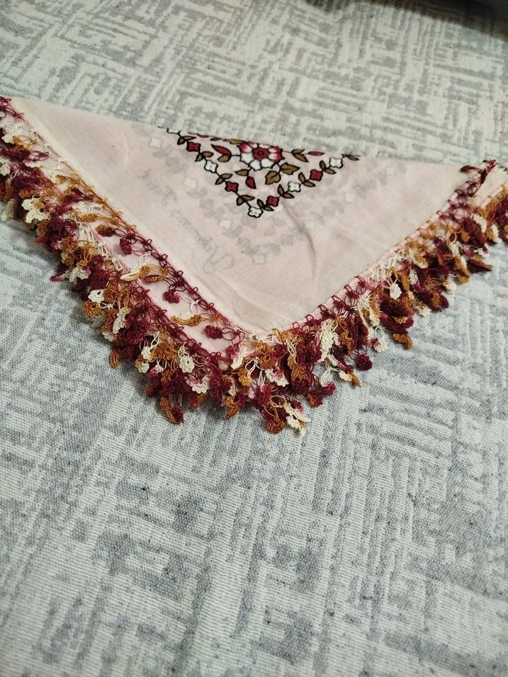 Renkli Kadın el tığ örgüsü yemeni Fularlar - Görsel 5