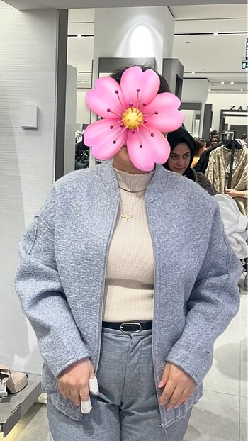 s Beden gri Renk Zara bomber ceket