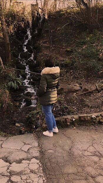 Zara haki yeşil mont