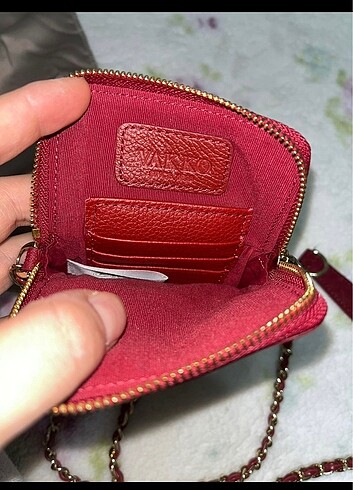 Beden bordo Renk Vakko telefon çantası