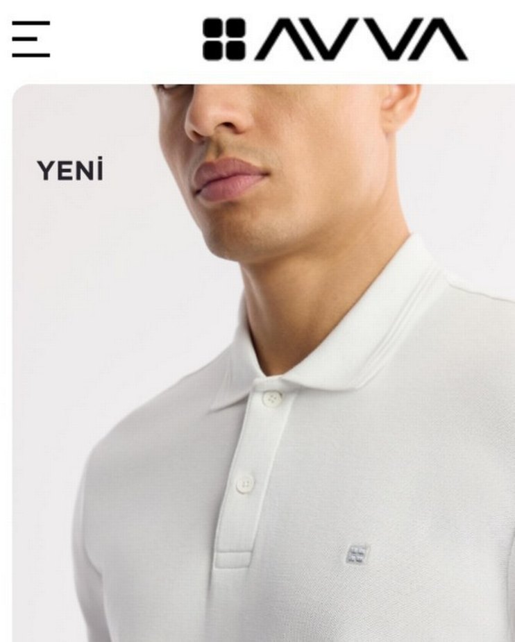 AVVA,Erkek Beyaz Polo Tişört Kısa Kollu Lacoste - Görsel 2