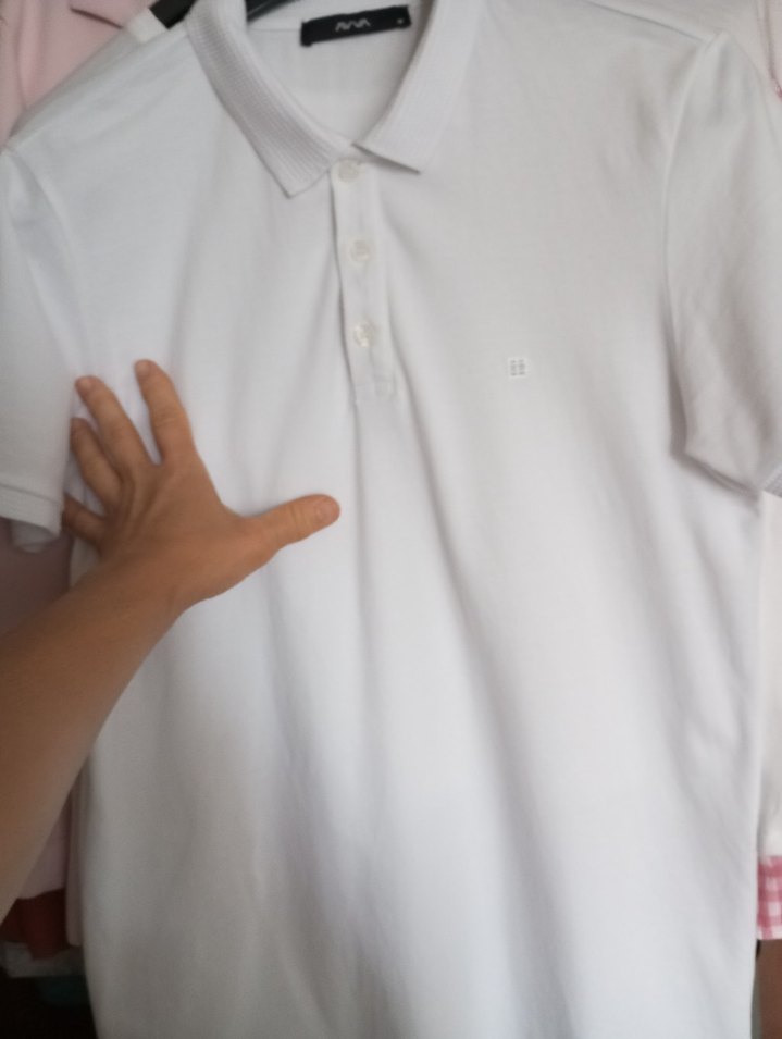 AVVA,Erkek Beyaz Polo Tişört Kısa Kollu Lacoste - Görsel 3