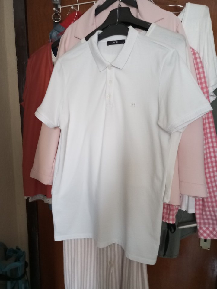 AVVA,Erkek Beyaz Polo Tişört Kısa Kollu Lacoste - Görsel 4