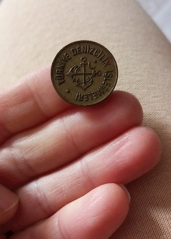 Vintage Parlak Kahverengi Denizcilik Rozeti - Görsel 2