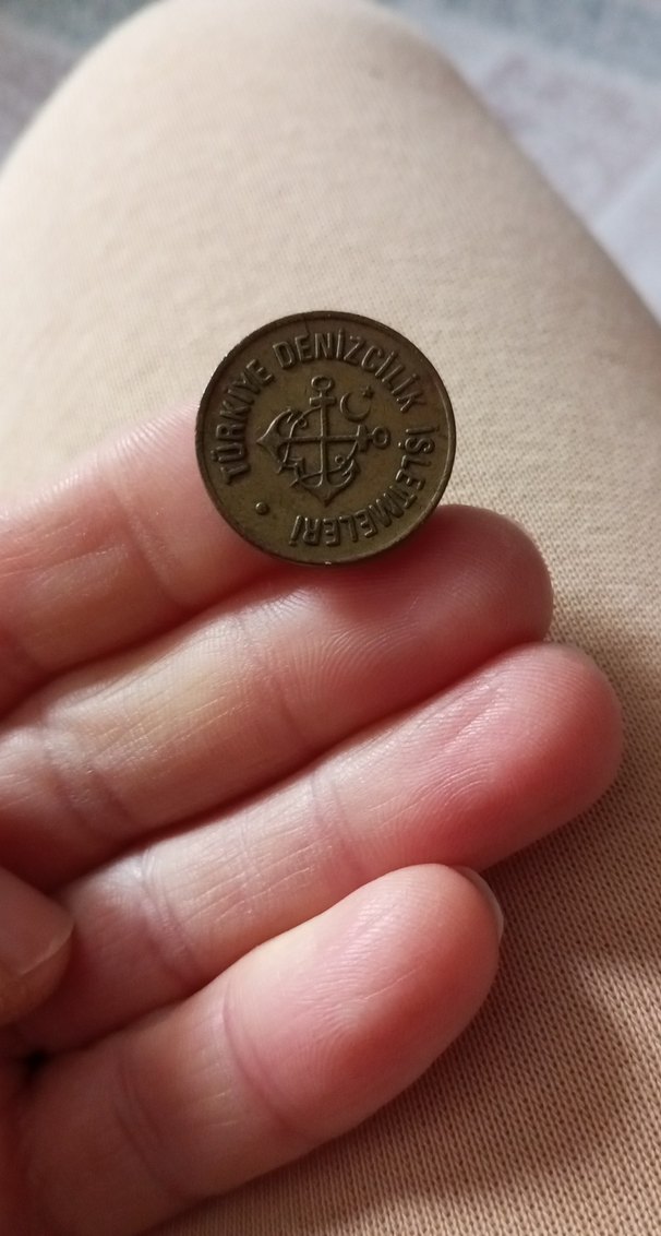 Vintage Parlak Kahverengi Denizcilik Rozeti - Görsel 2