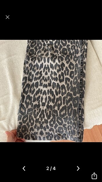 Zara leopar jean