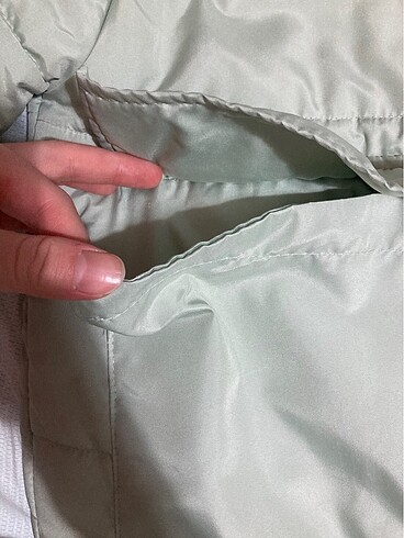 m Beden bershka su yesili mont