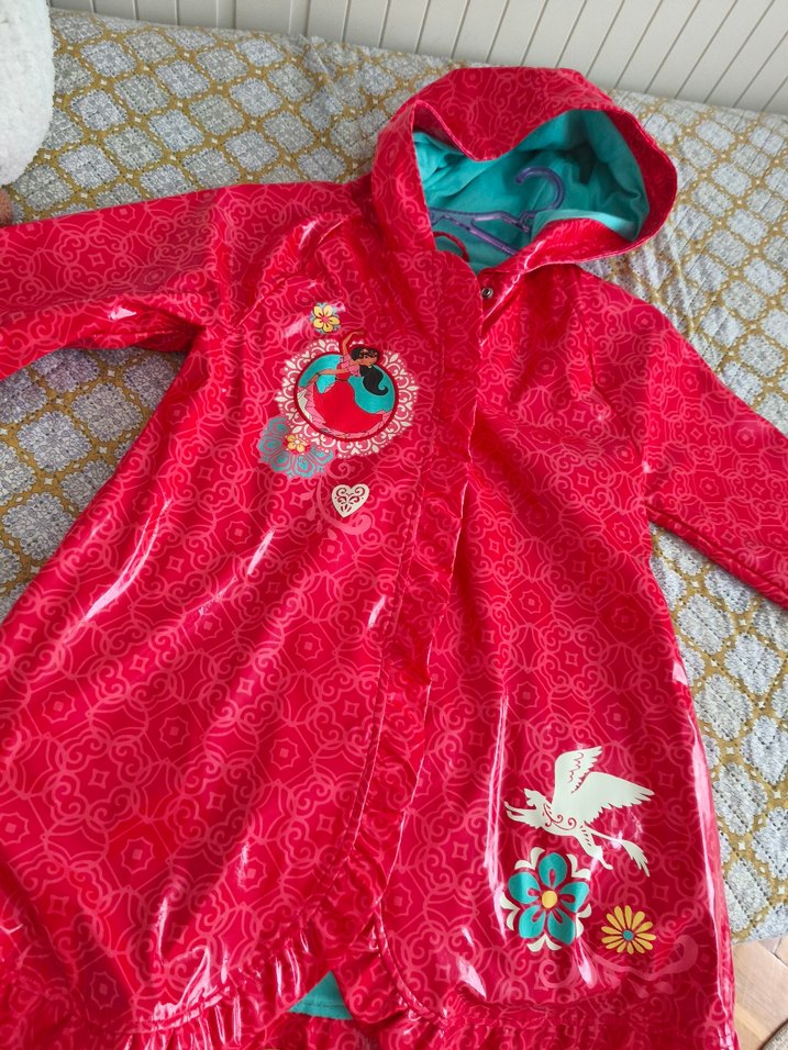 Disney kız Çocuk Kapüşonlu Yağmurluk - Görsel 3