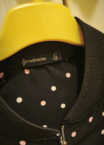 Stradivarius Siyah Puantiyeli Kadın Ceket - Görsel 3