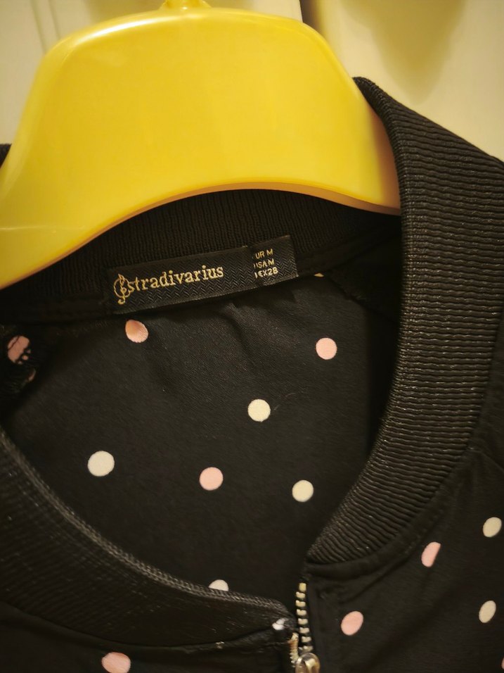 Stradivarius Siyah Puantiyeli Kadın Ceket - Görsel 3