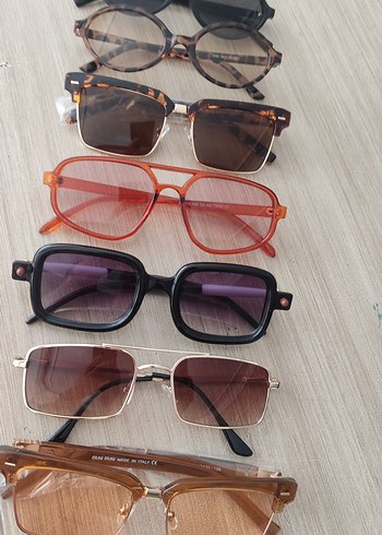  Beden Kadın Retro Tarz Kahverengi Gözlükler