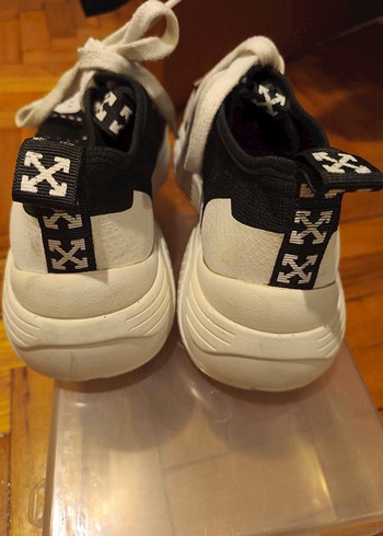 Kadın Siyah-Beyaz  Spor Ayakkabı - Görsel 5