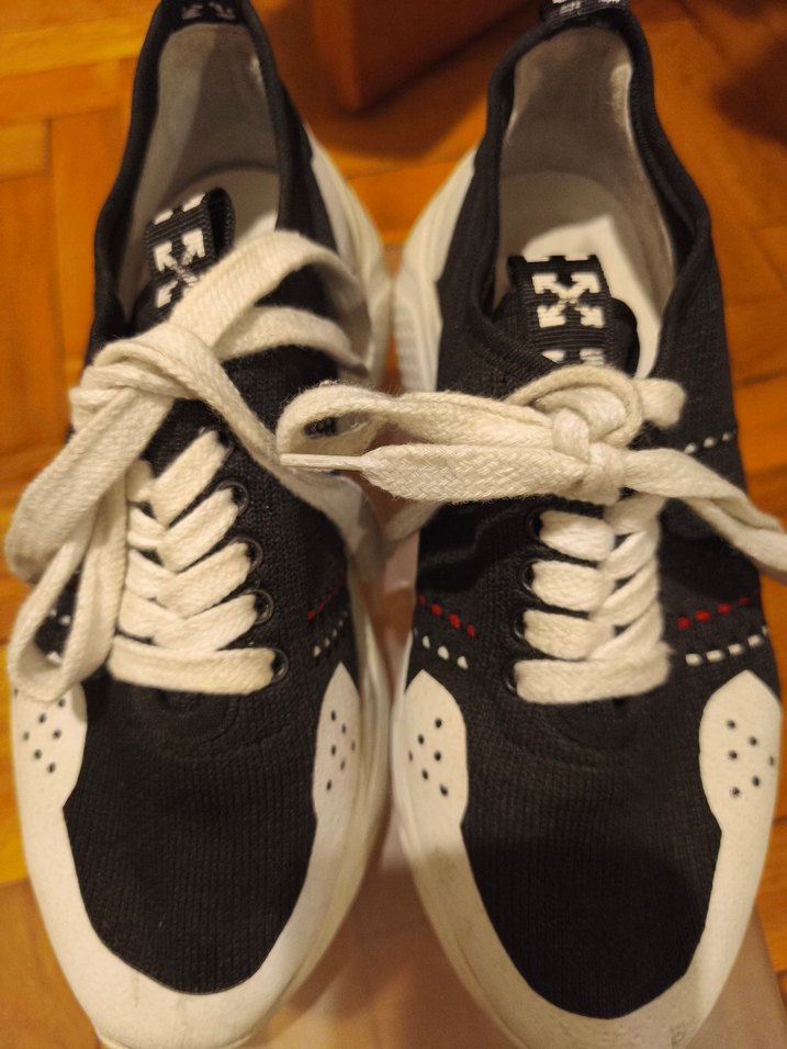 Kadın Siyah-Beyaz  Spor Ayakkabı - Görsel 3