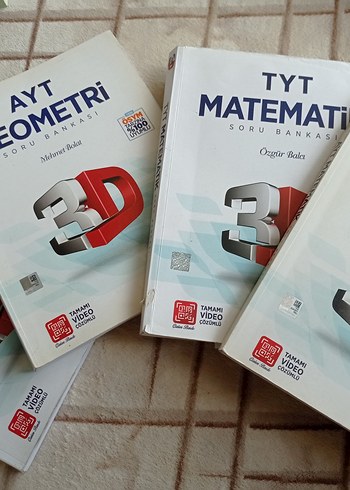 AYT ve TYT Matematik Soru Bankaları 3D Video Çözümlü