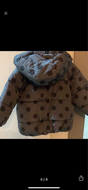 5 Yaş Beden gri Renk Zara mont 4/5 yaş