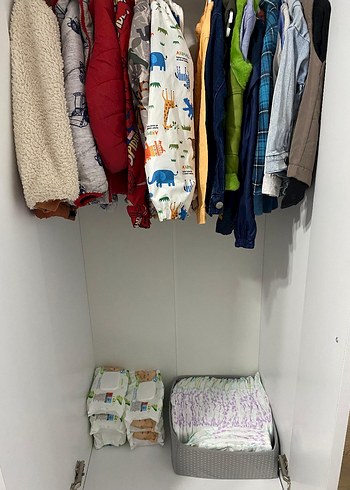 Beyaz Çocuk Gardırop Dolabı - Görsel 3