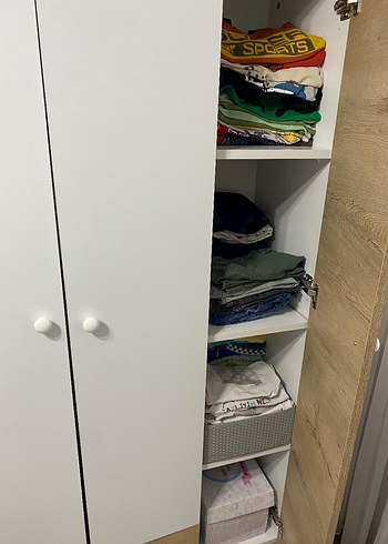 Beyaz Çocuk Gardırop Dolabı - Görsel 5