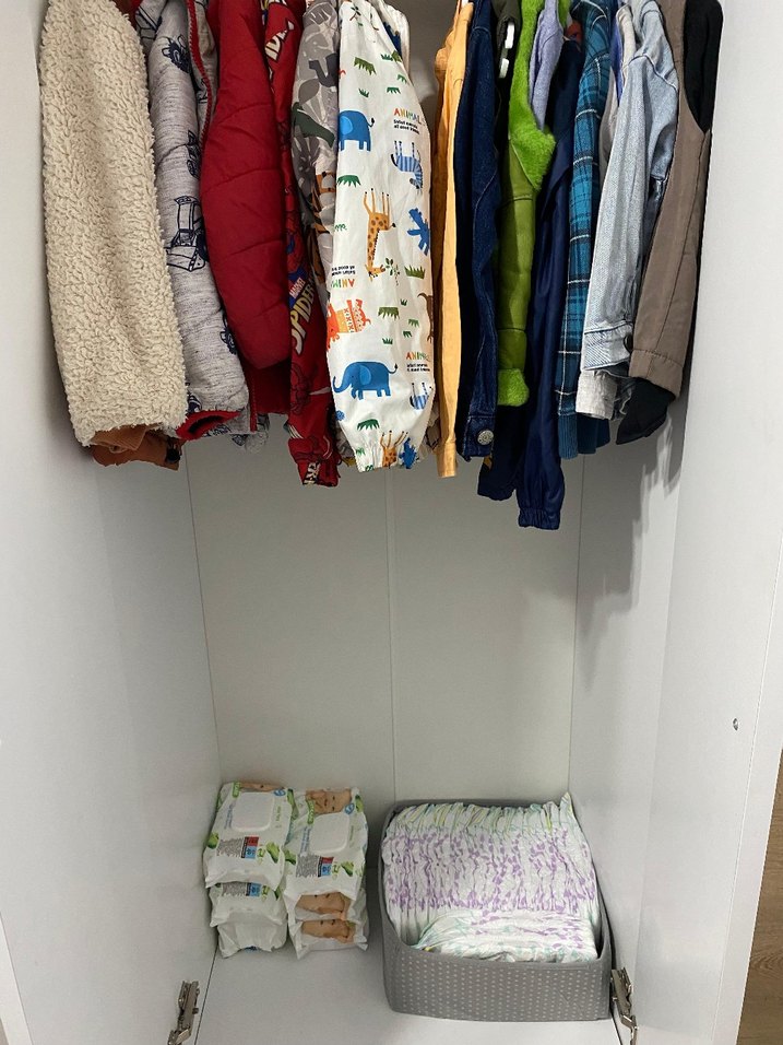 Beyaz Çocuk Gardırop Dolabı - Görsel 3