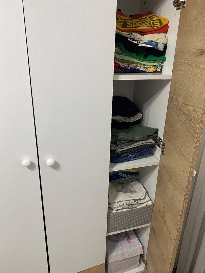 Beyaz Çocuk Gardırop Dolabı - Görsel 5