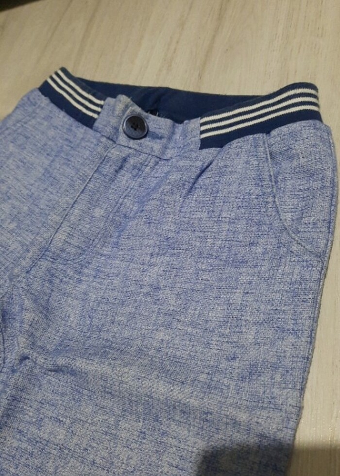 Keten erkek çocuk şort  - Görsel 3