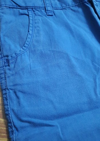 Erkek Çocuk Mavi Rahat Kesim Şort - Görsel 3