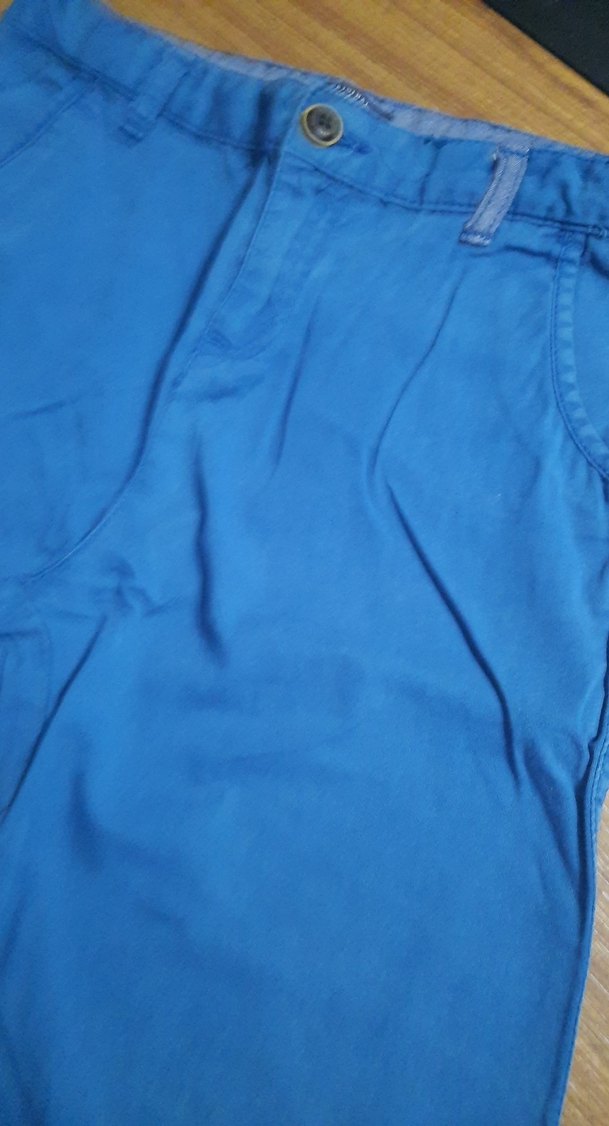 Erkek Çocuk Mavi Rahat Kesim Şort - Görsel 4