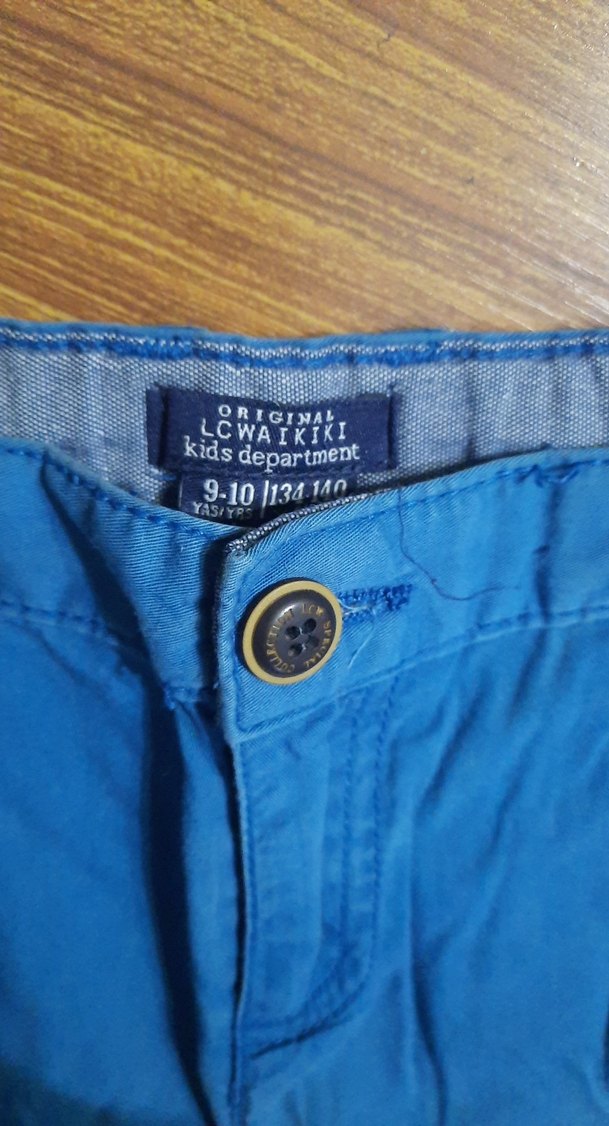 Erkek Çocuk Mavi Rahat Kesim Şort - Görsel 2