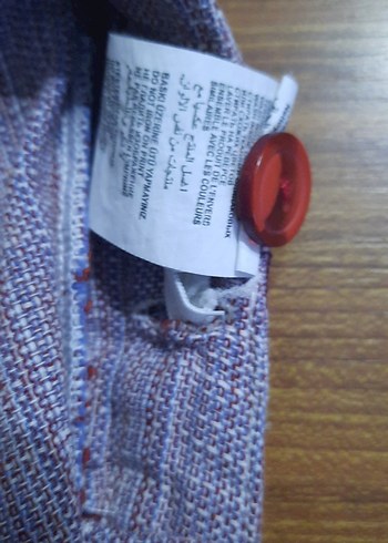 Erkek Çocuk Mor Gri Keten Regular Fit Bermuda - Görsel 6