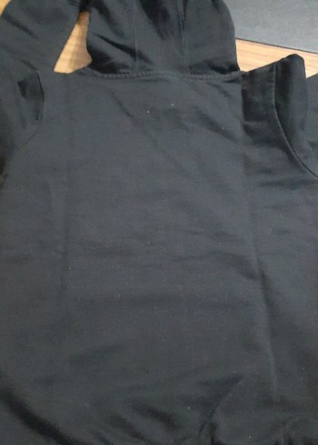 Siyah Kapüşonlu Çocuk Sweatshirt - Görsel 7