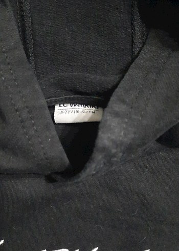 Siyah Kapüşonlu Çocuk Sweatshirt - Görsel 3