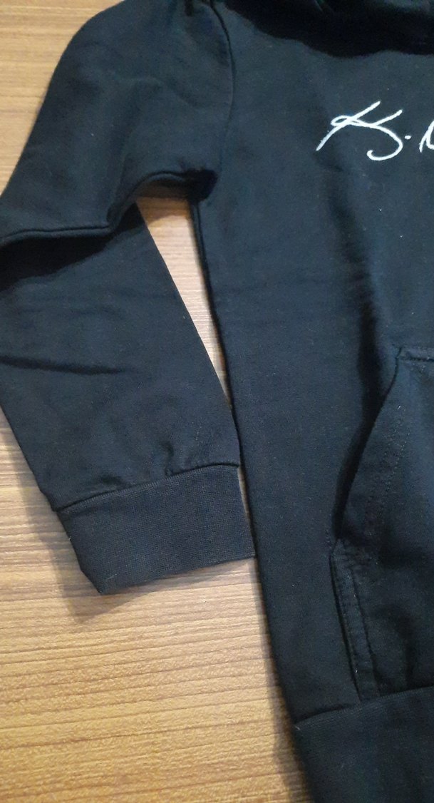 Siyah Kapüşonlu Çocuk Sweatshirt - Görsel 4