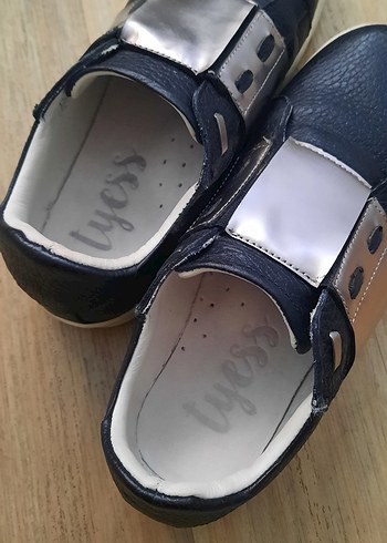 Erkek Çocuk Siyah Gri Deri Günlük Ayakkabı - Görsel 5